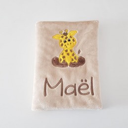 Carnet de santé girafe personnalisé "Maël"