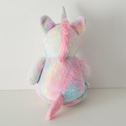 Peluche licorne pastel personnalisable - Attaches And Perles