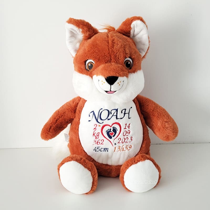 Peluche renard personnalisable - Attaches And Perles