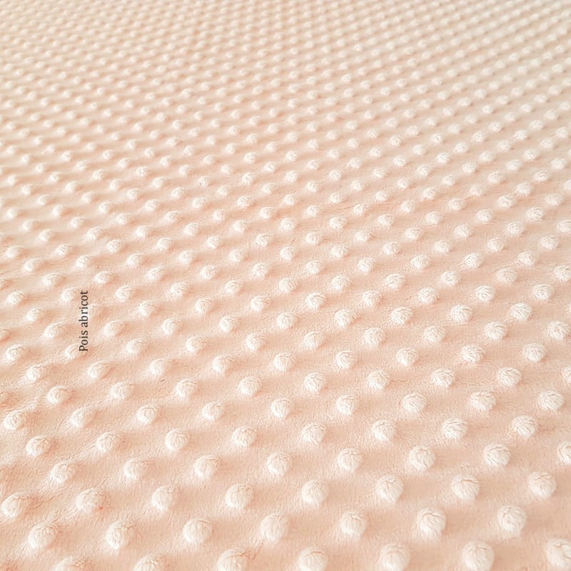 Attache-tétine tissu personnalisée en coton et minky - Lescreasdeloupiot